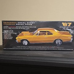 AMT ’67 Chevrolet Chevelle Pro Street 1:25 Plastic Model Kit Decals AMT876M/12