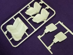 2021 Dodge Charger HELLCAT FRONT & REAR SEATS for 1:25 AMT Model Kit