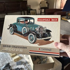 Vintage Hubley Metal Kit 1932 Chevrolet Coupe No. 4869 Parts