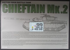 Takom 1/35th Scale Chieftain Mk. 2 – Decals from Kit No. 2040