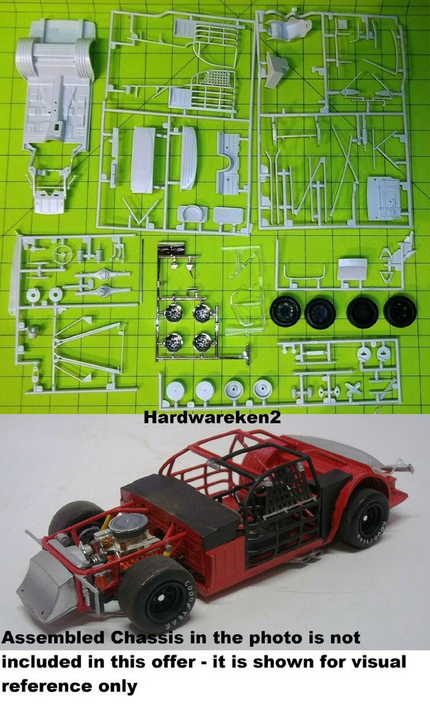 DONOR CHASSIS #1 -SHORT TRACK – DIRT – NASCAR STOCK CAR CHASSIS KIT -1/25