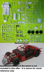 DONOR CHASSIS #1 -SHORT TRACK – DIRT – NASCAR STOCK CAR CHASSIS KIT -1/25