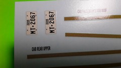 Peterbilt 359 Wrecker 1/25 waterslide decal sheet gold stripes towing tow truck