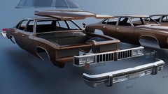 1/25 resin 3d printed 1977 Pontiac LeMans 4 door designed by Andrey Bezrodny