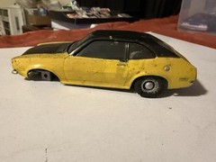 Vintage Eldon Ford Pinto Plastic Car Model Promo 1/29 Scale Junkyard Car