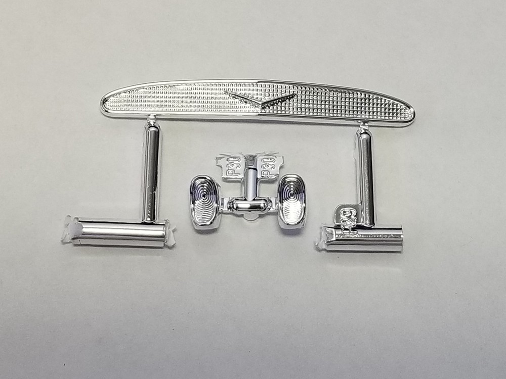 1963 Chevy Nova Wagon CUSTOM 56 DESOTO GRILL / LIGHTS from 1:25 AMT Model Kit 63