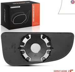 A-Premium Left Driver Side Lower Non-Heated Mirror Glass with Backing Plate –