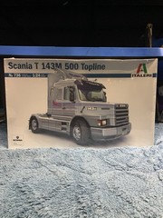 Italeri 1:24 Scania T 143M 500 Topline Truck Model Kit Unassembled MPN 736
