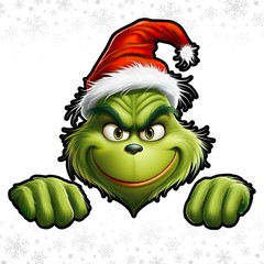Factory Crafts | Funny Christmas Car 9.8″x8.1″, Green Red White Black