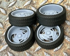 Resin 21/20 Inch: Retro “Intro Sphere” Model car Wheels/Tires 1/24 1/25 scale