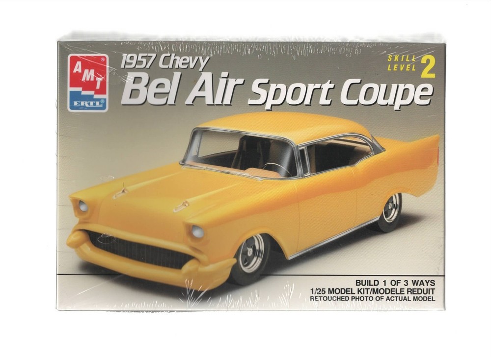 AMT 1957 CHEVY BEL AIR SPORT COUPE MODEL KIT FACTORY SEALED – FREE SHIPPING!