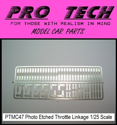 PTMC 47 Throttle Linkage Kit Photo Etched 1:25 Search LBR Model Parts PRO TECH