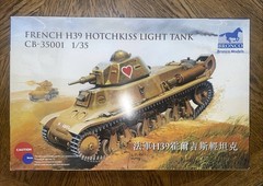 H39 French Hotchkiss Light Tank – Bronco 1/35 Scale Unassembled Kit#35001