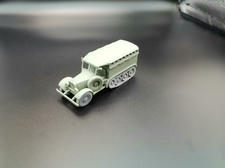 3D printing 1/72/48/35 Polish WZ.39 Half-track Model Kit