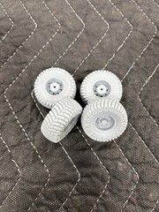 Resin Printed 1/25 Mickey Thompson 37 Baja Claw Tires And 8 Lug Wheels Truck Mud