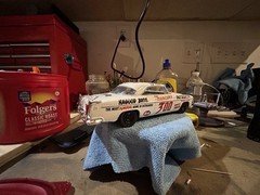Moebius Models Chrysler 300 (1955 Stock Car Winner) 1:25 Scale (Built Model)
