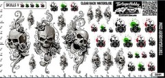 Skulls V – Waterslide Decals – Models, Derby Car or More, Easily Share!