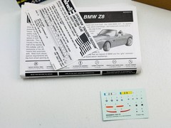 Vintage 2001 Revell BMW Z8 Car Model 7.25″ Long 67 Piece Decals 1:24 Skill 2