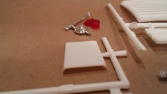 65 1965 Chevelle station wagon 1/25 AMT pit crew push bumper beacon roof rack