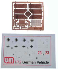 Unimodel 395 Hetzer WW II German Reconnaissanke Tank Plastic 1/72 scale kit