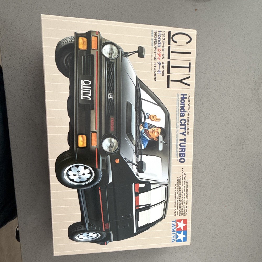 Tamiya 1:24 Honda City Turbo Plastic Model Kit Unassembled White 24030