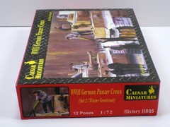 1/72 Scale WWII German, Panzer Crews In Winter, Ceasar