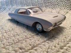 Lot Of 2 Vintage AMT 1/25 Ford Thunderbird Promo Car Models 1962 & 64 Coupes