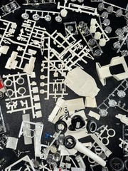 Huge Custom JUNKYARD LOT 1:24/1:25 MODEL FORD CHEVY GM MOPAR AMC PARTS/PIECES!