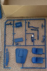 AMT Shelby Cobra 427 1/16 Scale Model Kit Open Box Partially Assembled As-Is