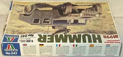 Italeri M998 Tow-Missile Launcher Hummer #247 1:35 Scale Open Box – NOS