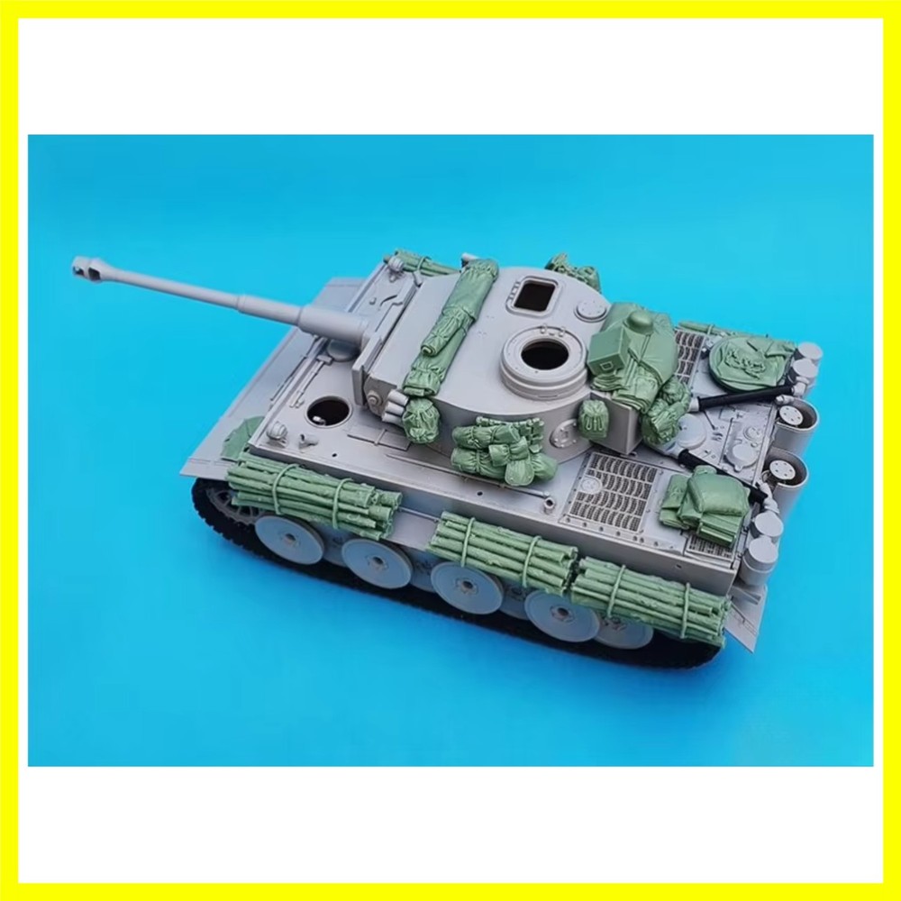 1/35 Scale Die-Cast Resin Model Assembled Kit Tiger Tank Accessories Set (No …