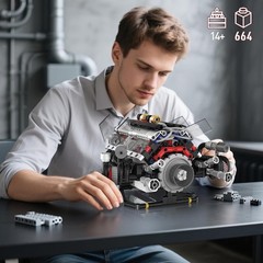 STEM Toy Gift for Adults: Mini V8 Engine Kit