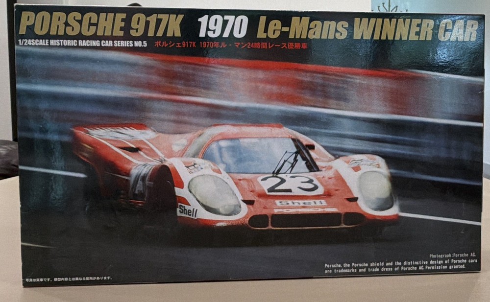 Fujimi Porsche 917K 1970 Le-Mans Winner 1:24 Plastic Unassembled Kit 12173
