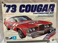 RARE Vintage MPC c. 1973 #7322 Mercury Cougar 1/25 Model Kit. Unbuilt. Offers.