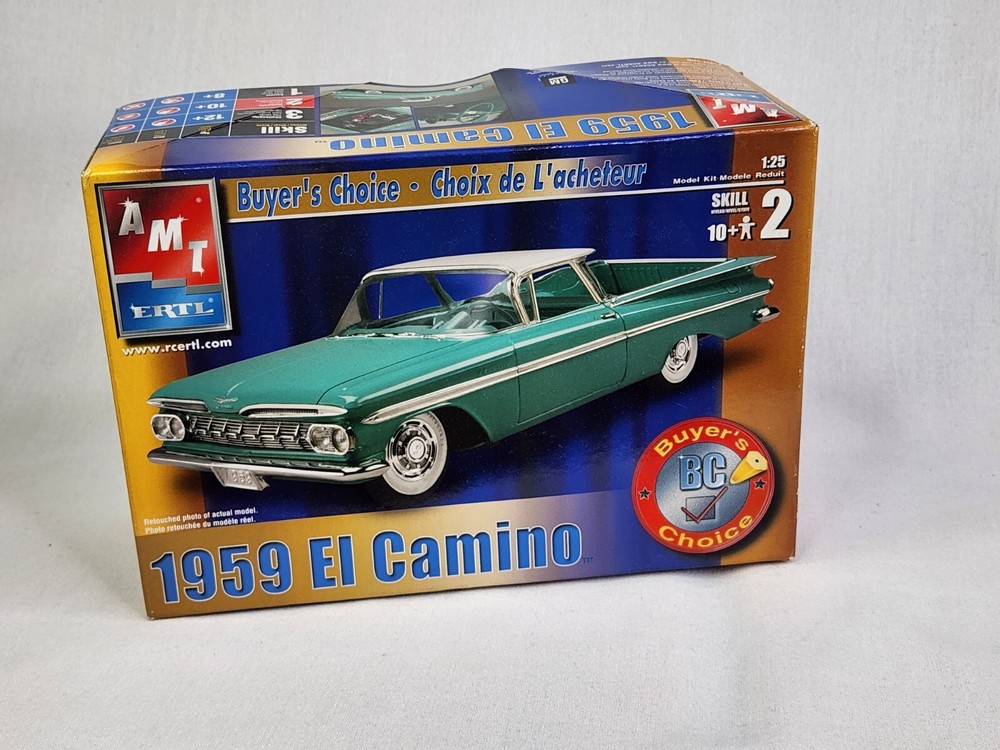 AMT ERTL Buyers Choice 1959 CHEVY EL CAMINO 1/25 MODEL CAR KIT 2002 New Open Box