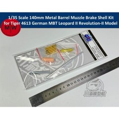 1/35 140mm Metal Barrel for Tiger 4613 German Leopard II Revolution-II Model