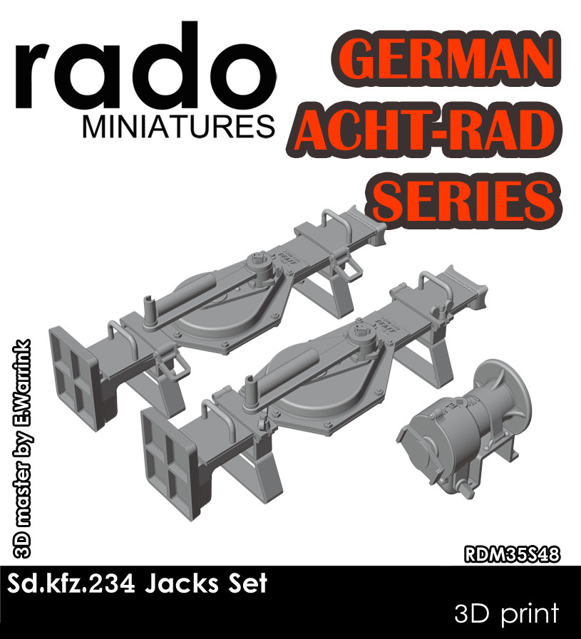 Rado Miniatures 1/35 Sdkfz.234 Series Jacks (3 Types)