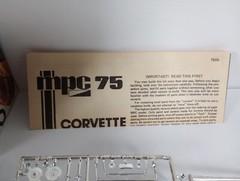 1975 Corvette Coupe MPC 1:25 Model Kit 1-7505 Sealed Parts Bag