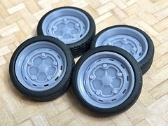 Resin 18-inch Porsche 356 Outlaw Model Car wheels 1/24 1/25 scale,Volkswagen,VW