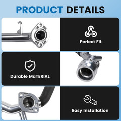Upgrade aluminum engine coolant, radiator pipes and water pipes.Compatible with