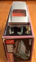 AMT 1:43 scale PLASTIC KIT 1969 FORD TORINO #M782-100 (built)