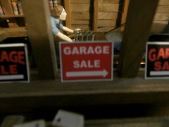4 PRE-CUT GARAGE SALE DIORAMA SIGNS FOR 1:24 OR 1:25 SCALE TOYS