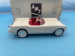 AMT-ERTL 1953 Corvette Convertible Polo White Promo Model 8732 Loose in Box