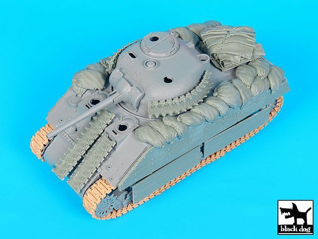 Black Dog 1/35 USMC M4A2 Sherman Tank Accessories in Tarawa WWII (Dragon) T35223