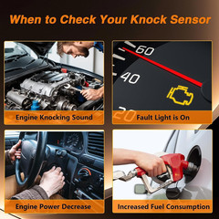 Knock Sensor and Harness Kit Compatible with Toyota 4Runner Avalon Camry Corolla
