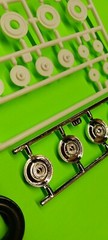 1964 Plymouth Belvedere 1/25 Chrome Hub Caps Rim Wheel Goodyear Tires Hi Detail