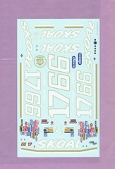 1/24 POWERSLIDE 1986 #17-66 PHIL PARSONS SKOAL OLDSMOBILE NASCAR DECAL