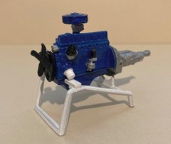 RESIN 1/25 FORD 144 170 200 6-CYL ENGINE KIT 1960 – 1977 BY KEN KITCHEN & BMCP