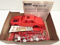 VTG 1981 Monogram BMW 635 CSI 1:24 Plastic Model Car Kit 2275 Open Box Complete