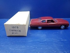 Vintage 1975 Chevrolet Caprice Classic Hard Top Promo Dealer Car – Maroon Red